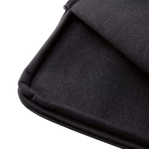 パソコンケース/メッシュポケット/撥水加工/15.6インチ/ブラック