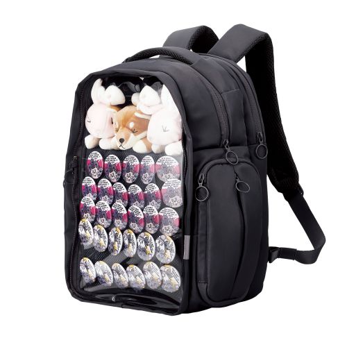 バックパック/推しごとバッグ/痛バッグ/Mサイズ/フロントパーツ着脱可能/擬態モード/推し活モード/ブラック