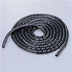 ケーブルスパイラルチューブ/内径15mm/ブラック