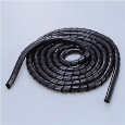 ケーブルスパイラルチューブ/内径20mm/ブラック