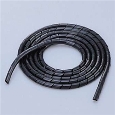 ケーブルスパイラルチューブ/内径6mm/ブラック