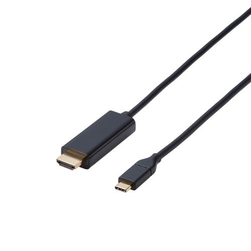 映像変換ケーブル/USB Type-C-HDMI/ミラーリング対応/60Hz/1.0m/ブラック