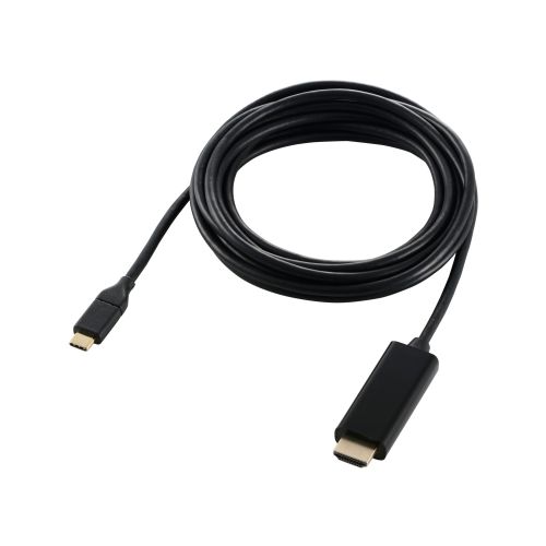 映像変換ケーブル/USB Type-C-HDMI/ミラーリング対応/60Hz/3.0m/ブラック