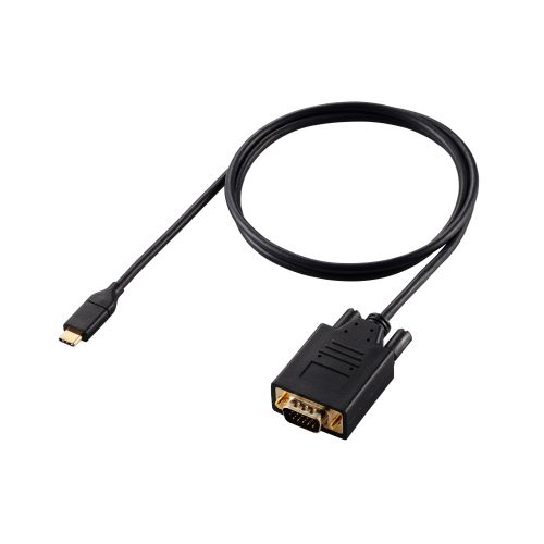 変換ケーブル/USB Type-C - VGA/1.0m/ブラック