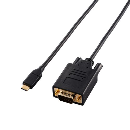 変換ケーブル/USB Type-C - VGA/2.0m/ブラック