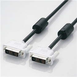 DVIシングルリンクケーブル 2.0m/DVI-D19pinオス-DVI-D19pinオス(ブラック)