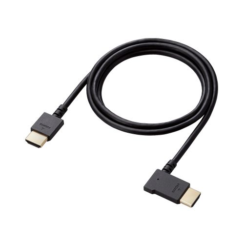 HDMIケーブル/L字/やわらか/左向き/1m/ブラック