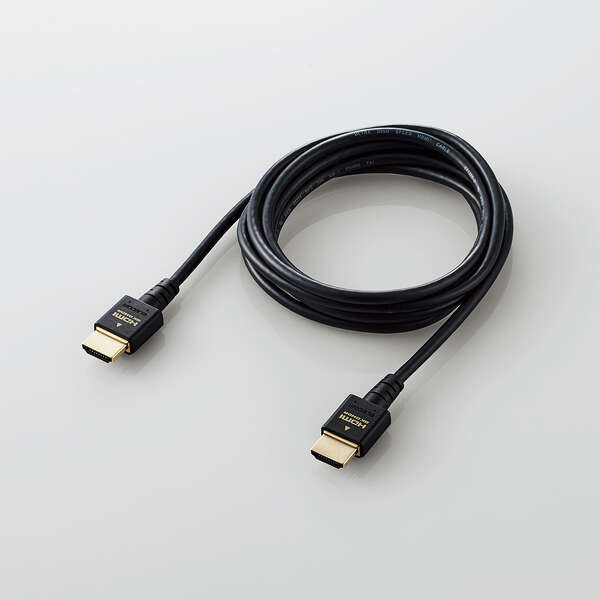 HDMIケーブル/HDMI2.1/ウルトラハイスピード/スリム/2.0m/ブラック