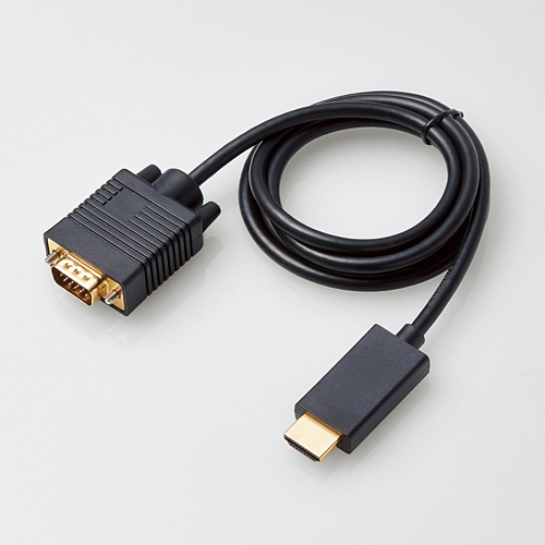 変換ケーブル/HDMI - VGA/1.0m/ブラック