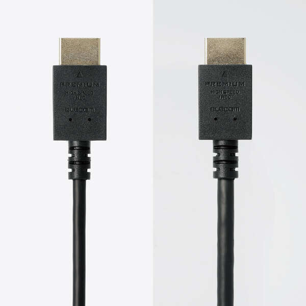 HDMIケーブル/Premium/スリム/1.0m/ブラック