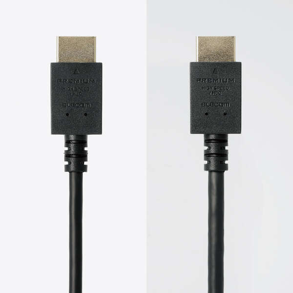 HDMIケーブル/Premium/スリム/2.0m/ブラック