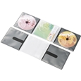 CD/DVD用スリム収納ソフトケース/2枚収納タイプ/10個入り/ブラック