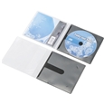 CD/DVD用スリム収納ソフトケース/1枚収納タイプ/30個入り/ブラック