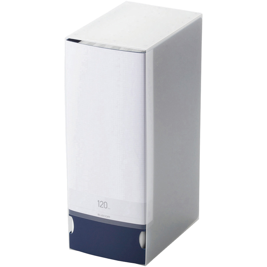 CD/DVD/Blu-ray対応ファイルケース/120枚収納/ブルー