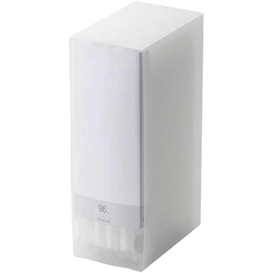 CD/DVD/Blu-ray対応ファイルケース/96枚収納/クリア