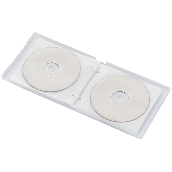 Blu-ray・DVD・CD対応クリアケース/12枚収納/クリア