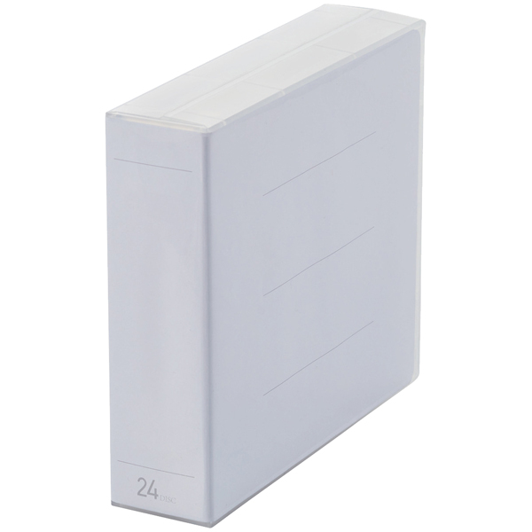 Blu-ray・DVD・CD対応クリアケース/24枚収納/クリア