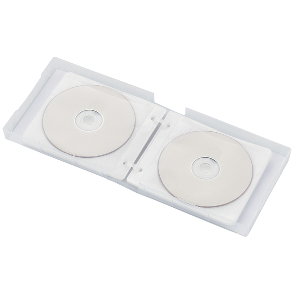 Blu-ray・DVD・CD対応クリアケース/24枚収納/クリア
