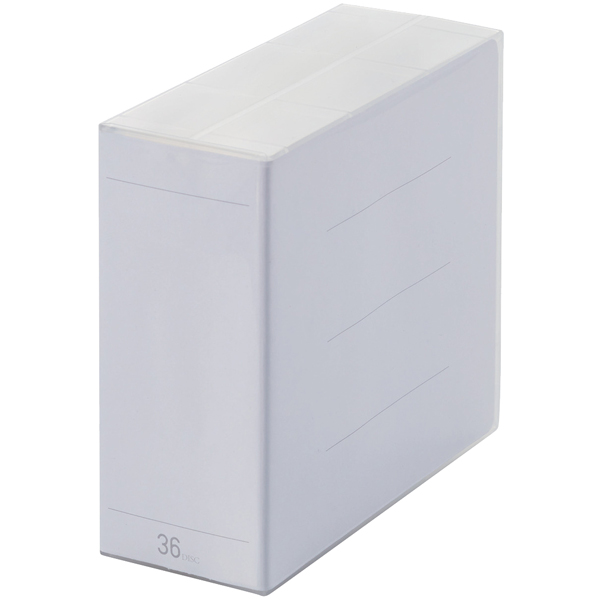 Blu-ray・DVD・CD対応クリアケース/36枚収納/クリア