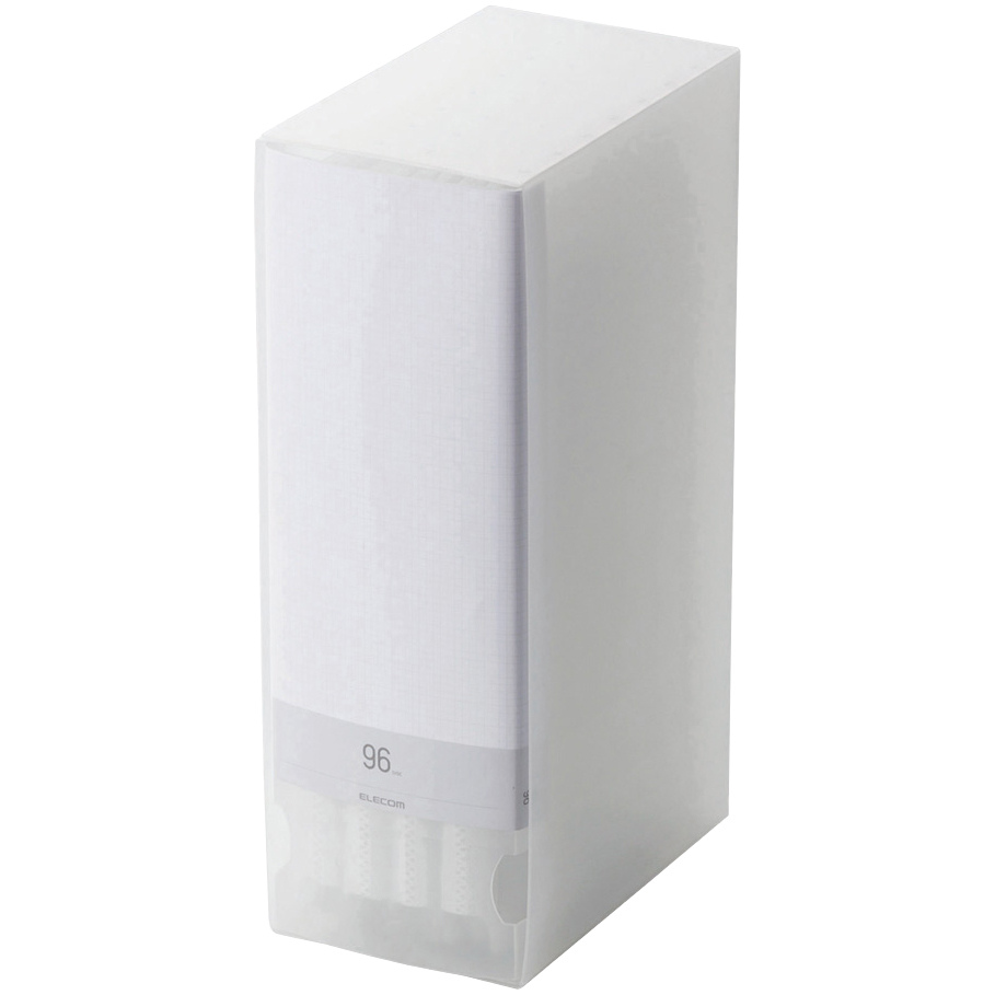 CD/DVD対応ファイルケース/96枚収納/クリア