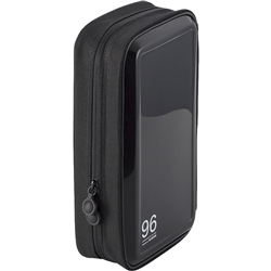 CD/DVDケース/セミハード/ファスナー付/96枚入/ブラック