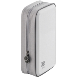 CD/DVDケース/セミハード/ファスナー付/96枚入/ホワイト