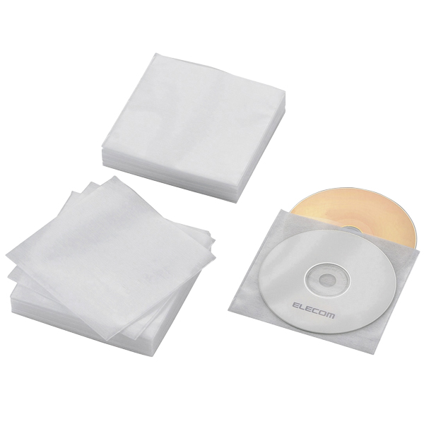 不織布ケース/Blu-ray対応/両面収納/60枚入/120枚収納/ホワイト