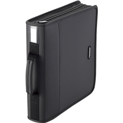 CD/DVDケース/ファスナー付/160枚入/ブラック