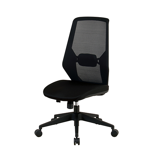 オフィスチェア/メッシュ張り/ブラック