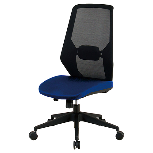 オフィスチェア/メッシュ張り/ブルー
