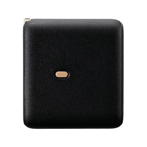 モバイルバッテリー/リチウムイオン電池/AC一体型/おまかせ充電対応/USB Power Delivery対応/20W/10000mAh/USB-C出力1ポート/USB-A出力1ポート/PSE適合/ブラック