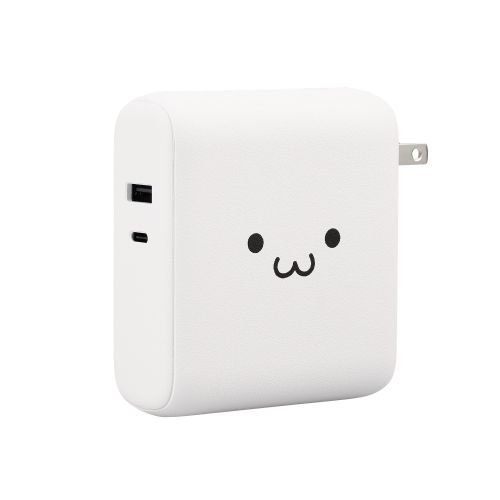 モバイルバッテリー/リチウムイオン電池/AC一体型/おまかせ充電対応/USB Power Delivery対応/20W/10000mAh/USB-C出力1ポート/USB-A出力1ポート/PSE適合/ホワイトフェイス