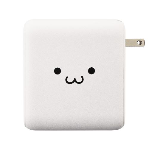 モバイルバッテリー/リチウムイオン電池/AC一体型/おまかせ充電対応/USB Power Delivery対応/20W/10000mAh/USB-C出力1ポート/USB-A出力1ポート/PSE適合/ホワイトフェイス