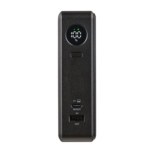 モバイルバッテリー/リチウムイオン電池/AC一体型/USB PD/67W/10000mAh/USB-C入出力/USB-A出力/PSE適合/ブラック