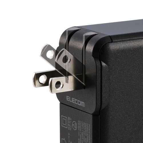 モバイルバッテリー/リチウムイオン電池/AC一体型/USB PD/67W/10000mAh/USB-C入出力×2/USB-A出力/PSE適合/ブラック