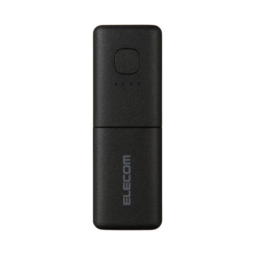 モバイルバッテリー/リチウムイオン電池/AC一体型/USB PD/30W/5000mAh/USB-C入出力/USB-A出力/PSE適合/ブラック