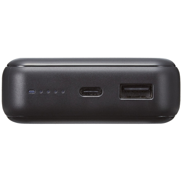 モバイルバッテリー/20000mAh/USB Power Delivery準拠/20W/USB-A出力1ポート/USB-C入出力1ポート/ブラック