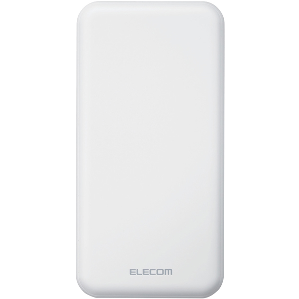 モバイルバッテリー/20000mAh/USB Power Delivery準拠/20W/USB-A出力1ポート/USB-C入出力1ポート/ホワイト