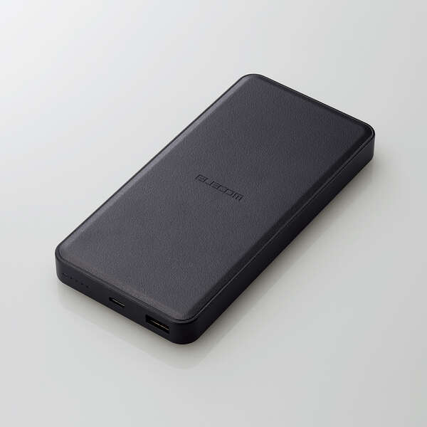 リン酸鉄モバイルバッテリー/12000mAh/USB Power Delivery/20W出力/USB-A出力1ポート/USB-C入出力1ポート/ブラック