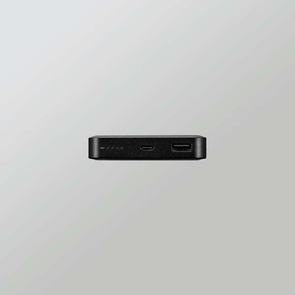 リン酸鉄モバイルバッテリー/12000mAh/USB Power Delivery/20W出力/USB-A出力1ポート/USB-C入出力1ポート/ブラック