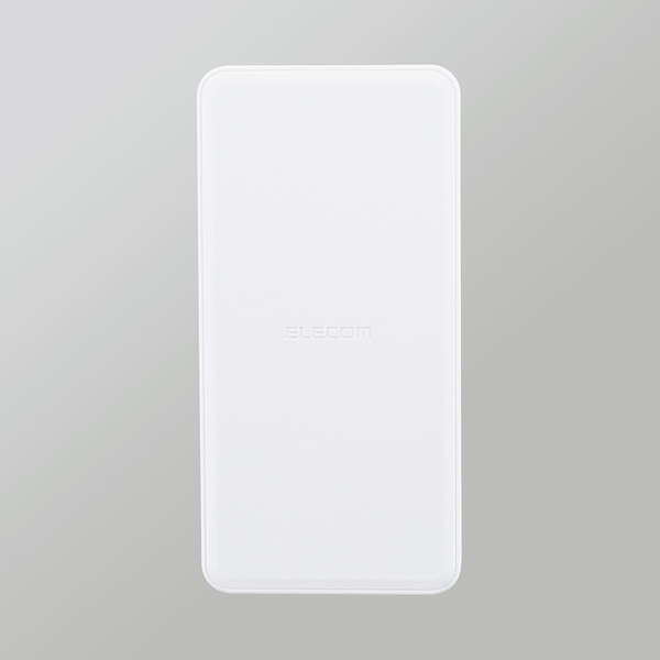 リン酸鉄モバイルバッテリー/12000mAh/USB Power Delivery/20W出力/USB-A出力1ポート/USB-C入出力1ポート/ホワイト