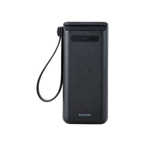 リン酸鉄モバイルバッテリー/30000mAh/防水・防塵/IP44/USB Power Delivery/45W出力/USB-A×1/USB-C×1/ブラック