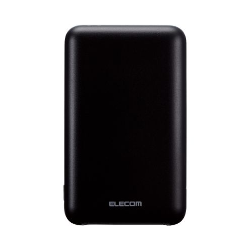 モバイルバッテリー/リチウムイオン電池/薄型/USB PD/20W/10000mAh/USB Type-C入出力1ポート/USB-A出力2ポート/ブラック