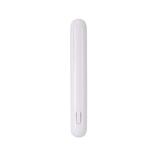 モバイルバッテリー/リチウムイオン電池/薄型/15W出力/5000mAh/USB Type-C入出力1ポート/USB-A出力1ポート/ホワイト