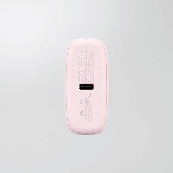 モバイルバッテリー/リチウムイオン電池/USB PD/20W/10000mAh/USB Type-C入出力×1/USB-A出力×1/ピンク