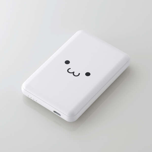 モバイルバッテリー/リチウムイオン電池/15W/5000mAh/USB Type-C入出力×1/しろちゃん