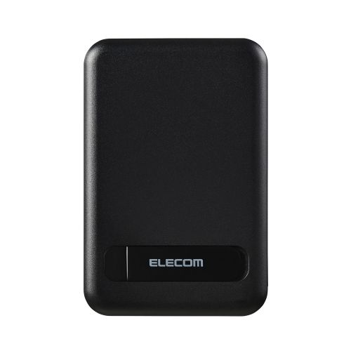 モバイルバッテリー/リチウムイオン電池/マグネット対応/ワイヤレス充電器/7.5W/5000mAh/15W/USB-C入出力×1/ブラック