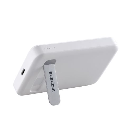 モバイルバッテリー/リチウムイオン電池/マグネット対応/ワイヤレス充電器/7.5W/5000mAh/15W/USB-C入出力×1/ホワイト