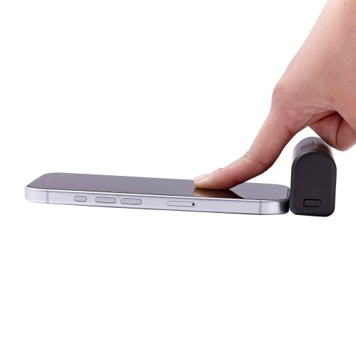 モバイルバッテリー/リチウムイオン電池/直挿し/180度スイングコネクタ/12W/5000mAh/USB-C/Lightningコネクタ/ブラック