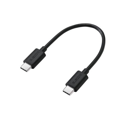 モバイルバッテリー/リチウムイオン電池/直挿し/180度スイングコネクタ/12W/5000mAh/USB-C/Lightningコネクタ/ブラック